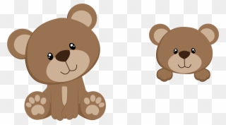 Clip Image Silver - Cute Bear Clip Art - Png Download