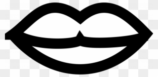 Lips Black And White Cartoon Lips Clipart Free Download - Lips Black And White - Png Download