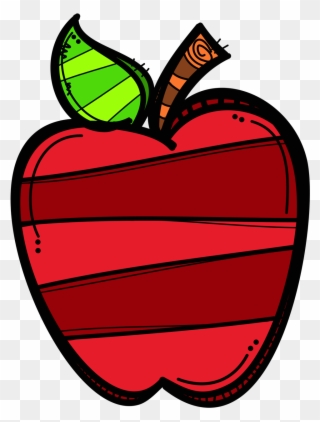 Apple Apple Clip Art, School Clipart, Teachers' Day, - Melonheadz Apple - Png Download