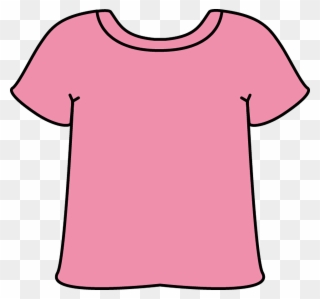 Pink Tshirt Clip Art - T Shirt Clipart Transparent Background - Png Download
