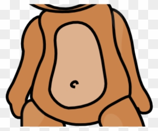 Brown Bear Clipart Orange Bird - Teddy Bear Clip Art - Png Download