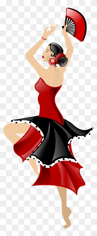 Collection Of Flamenco High Quality Free - Flamenco Dance Clip Art - Png Download