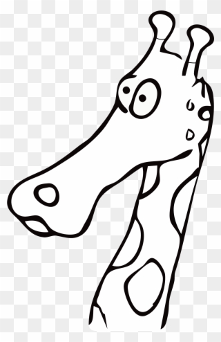 Indiana Jones Clip Art - Giraffe Clipart Image Black & White - Png Download