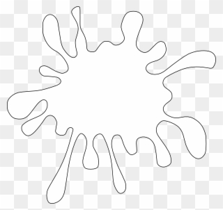 Download Ink Splash - Paint Splash Clipart Black And White - Png ...