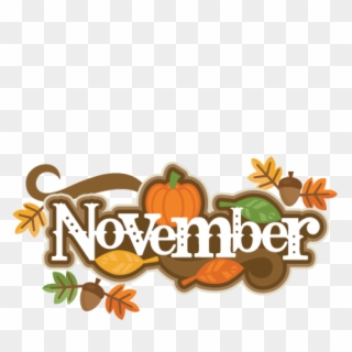 November Clip Art Pictures 19 November Clipart Pumpkin - November Clip Art Free - Png Download