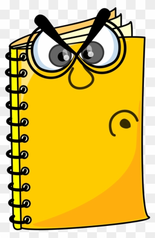 Escuela - Caderno Desenho Amarelo Png Clipart