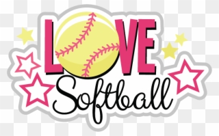 Free Love Softball Cliparts, Download Free Clip Art, - Love Softball - Png Download