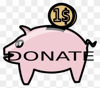 Donate Piggy Bank Clip Art - Free Clip Art Donation - Png Download