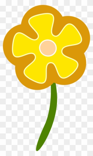 Daisy Flower Clip Art - Simple Flower Vector - Png Download