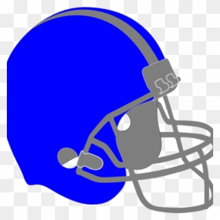 Football Helmet Clipart Blue Clip Art At Clker Vector - Casco Futbol Americano Rosa - Png Download