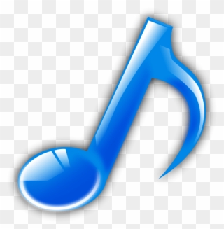 Get Notified Of Exclusive Freebies - Blue Music Note Png Clipart