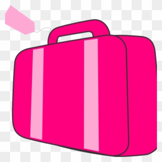 Suit Case Clip Art Pink Suitcase Clip Art At Clker - Clip Art - Png Download