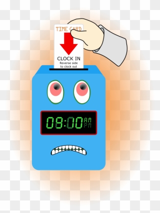 Time & Attendance Clocks Time And Attendance Hourglass - Time Clock Clip Art - Png Download
