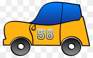 Big Image - Cartoon Car 2d Png Clipart