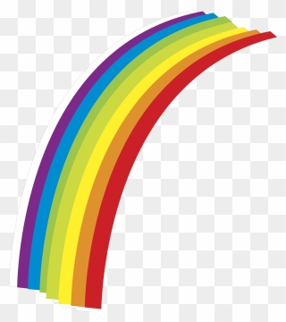 Half Rainbow Clipart - Png Download