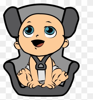 Baby Images Comedy - Baby Seat Belt Cartoon Clipart