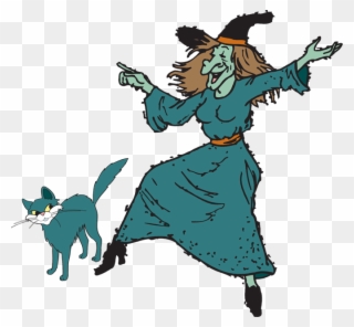 Fun Halloween Witch Clipart Kid - Clip Art - Png Download