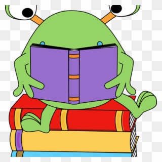 19 Reading Clip Art Black And White Free Huge Freebie - Alien Reading A Book - Png Download