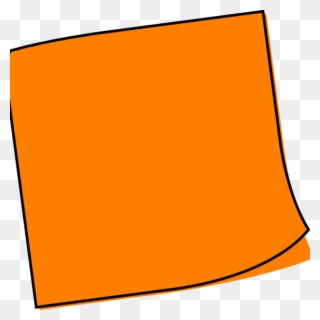 Post It Clipart Large - Orange Sticky Notes - Png Download