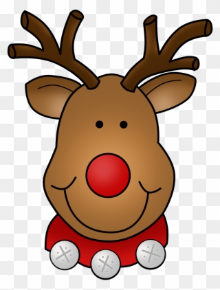 "dots" Of Fun Clip Art - Rudolph The Red Nosed Reindeer Face - Png Download