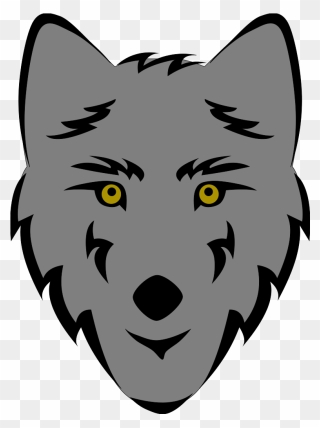 Wolf Clip Art - Wolf Face Drawing Easy - Png Download