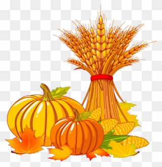 Fall Pumpkin Clipart Free - Thanksgiving Clipart Transparent Background - Png Download