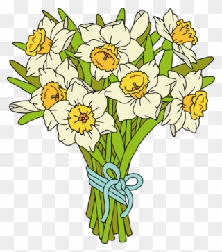 Earth Day Clipart Beautiful - Bunch Of Daffodils Clipart - Png Download