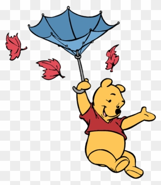 Winnie The Pooh Clip Art 10 Disney Clip Art Galore - Winnie The Pooh Fall - Png Download