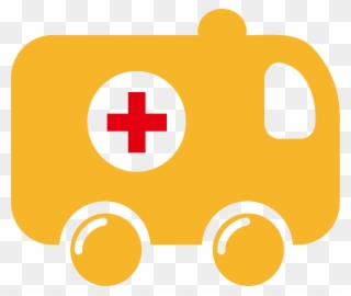 Jpg Transparent Library Ambulance Vector Origami - Ambulance Yellow Icon Clipart