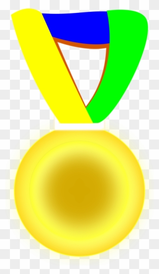 Brazil Gold Medal Award - Medalha De Ouro Png Clipart