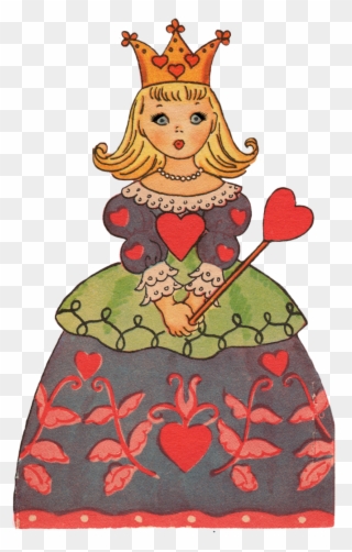 Valentines Day Clip Art Queen Of Hearts Free Pretty - Clipart Images Of Queen - Png Download