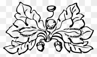 Autumn Clipart Black And White - Png Download