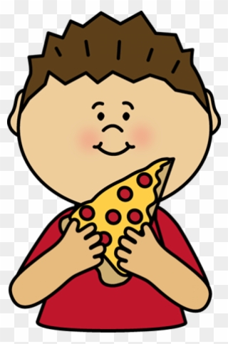 Permalink To Eating Pizza Clipart - Boy Eating Pizza Clipart - Png Download