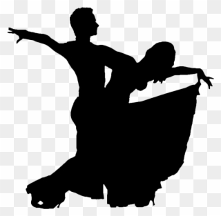 Dancer Clipart Dance Movement - Ballroom Dancing Silhouette Tango - Png Download