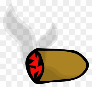 Tobacco Pipe Blunt Cigar Smoking - Cigar Clip Art - Png Download