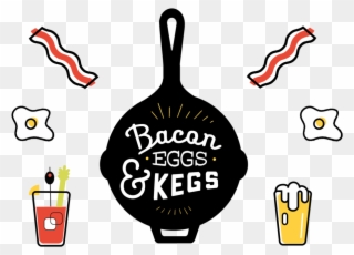Brunch Clipart Meal Ticket - Bacon Eggs And Kegs 2018 - Png Download