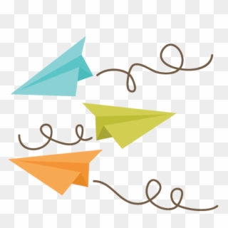 Paper Airplane Clipart Every Day Is Special May 26 - Paper Airplane Flying Png Transparent Png