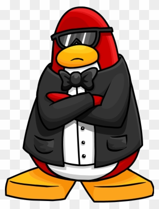 Picture Black And White Library Club Penguin Wiki Fandom - Club Penguin Psa Agent Clipart