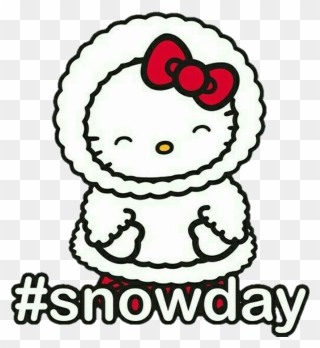 Hellokitty Kawaii Kitty Winter Invierno Snowday Snow - Hello Kitty Clipart
