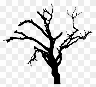 Spooky Dead Tree Silhouette Transparent Vol Png Transparent - Dead Trees Silhouette Png Clipart