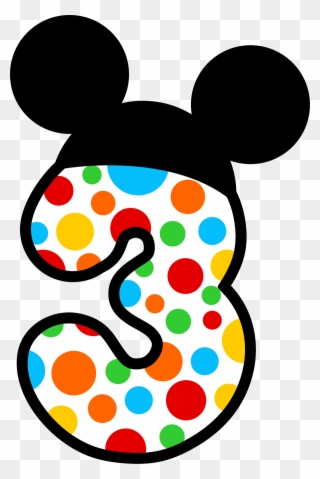Mickey E Minnie - Numbers 6 Mickey Mouse Clipart - Png Download