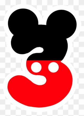 4daniela4's Image Mickey Party, Mickey Mouse Parties, - Number 3 Mickey Mouse Clipart