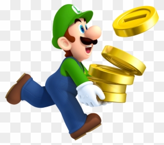 Luigi Coins New Super Mario Bros 2 - New Super Mario Brothers 2 (nintendo 3ds) Clipart