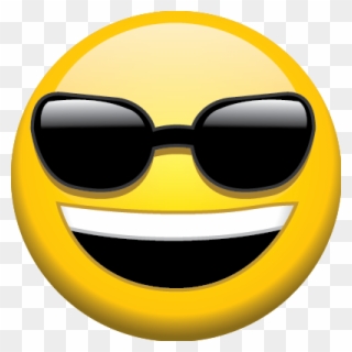 Download Sunglasses Emoji Transparent Background Hq - Sunglass Face Emoji Png Clipart
