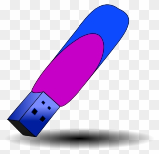 Usb Flash Drive Memory Stick Vector Clip Art - Usb Flash Drive - Png Download