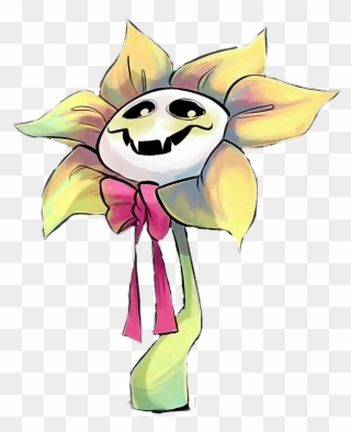 Report Abuse - Undertale Flowey Anime Style Clipart