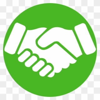 Handshake Clipart Brotherhood - Shaking Hands Icon Green - Png Download