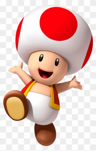 Clipart Royalty Free Library I Love From The Super - Super Mario Red Toad - Png Download
