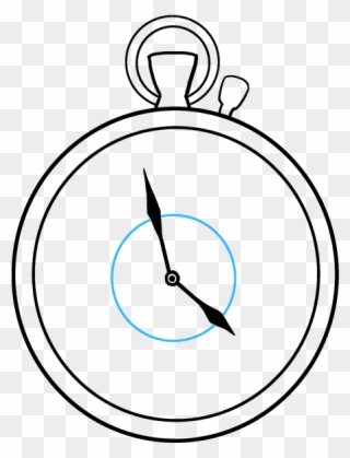 How To Draw Pocket Watch - Drawing Clipart