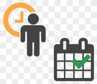 Manage Employees - Blue Icon Calendar Png Clipart